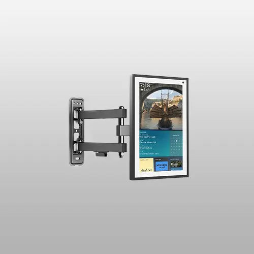 Wall Mount for Echo Show 15 - PUTORSEN Fully Adjustable Wall Mounting Bracket for Show 15 & Monitors 13"-32" w/Heavy Duty Swivel Rotate Arm PUTORSEN