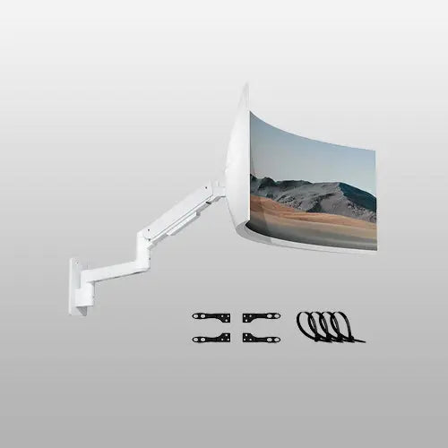 PUTORSEN 17-49 inch Premium Ultrawide Monitor Wall Mount, Heavy Duty Single Wall Mount Monitor Arm up to 44lbs PUTORSEN
