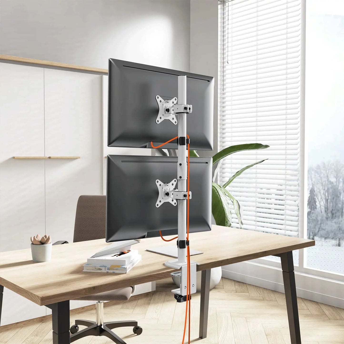 PUTORSEN Double Monitor Arm for Two Screens Up to 32 Inch PUTORSEN