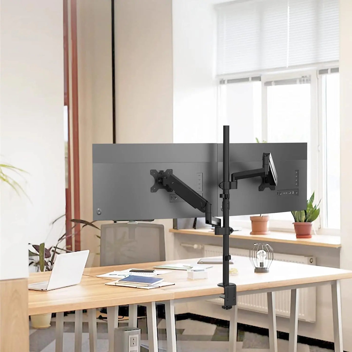 PUTORSEN Dual Monitor Vertical Stacking Desktop Stand, Ultra-High Stands PUTORSEN