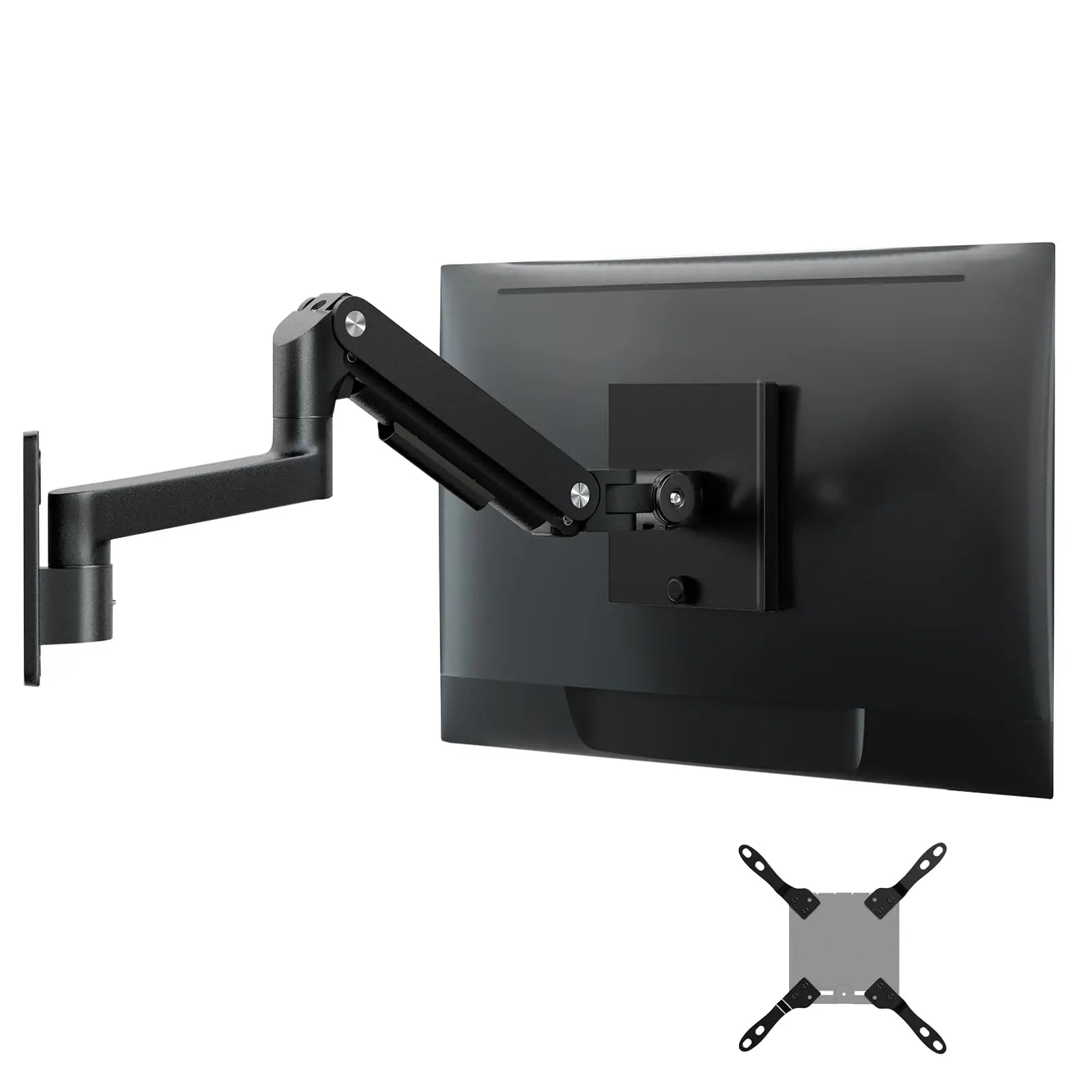 PUTORSEN Monitor Wall Mount Arm - Heavy Duty for Ultrawide Computer up to 49 inches and 44 lbs with Gas Spring PUTORSEN