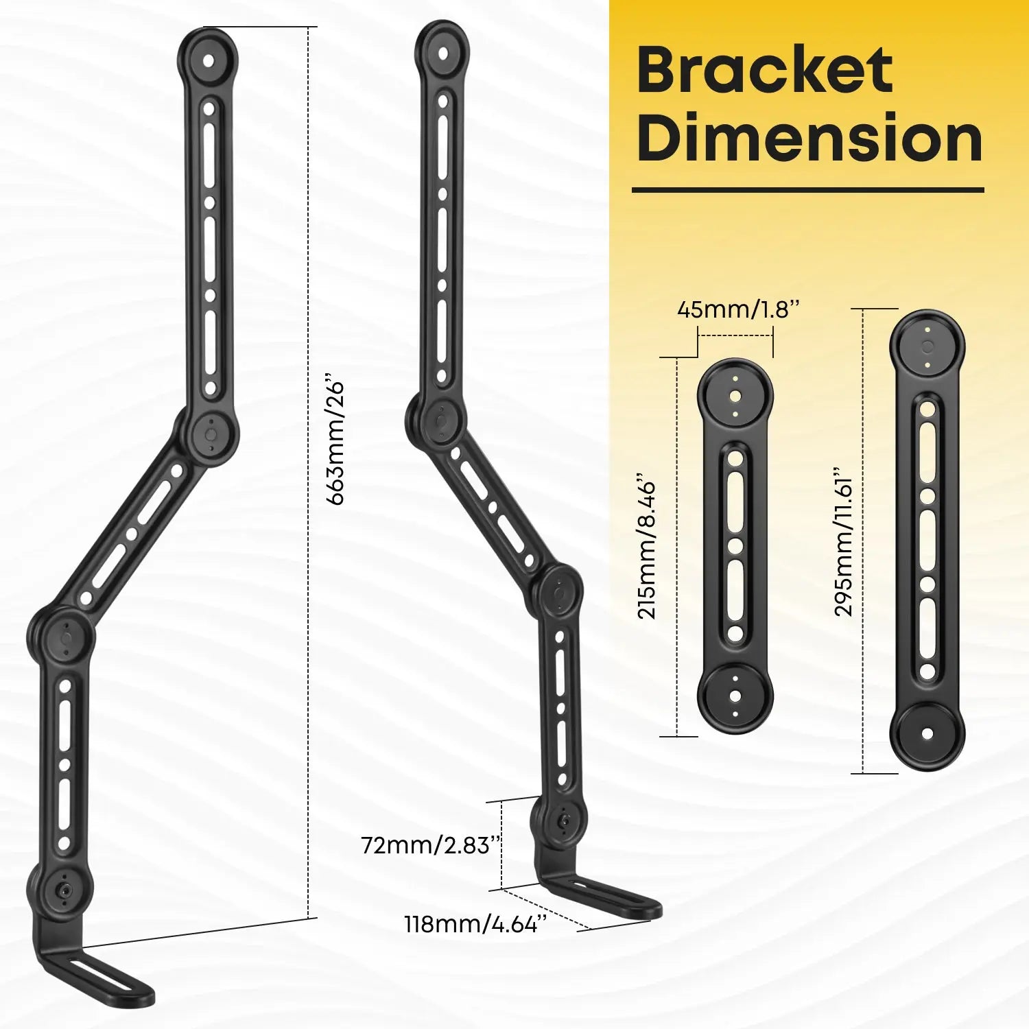 L bracket deals for soundbar