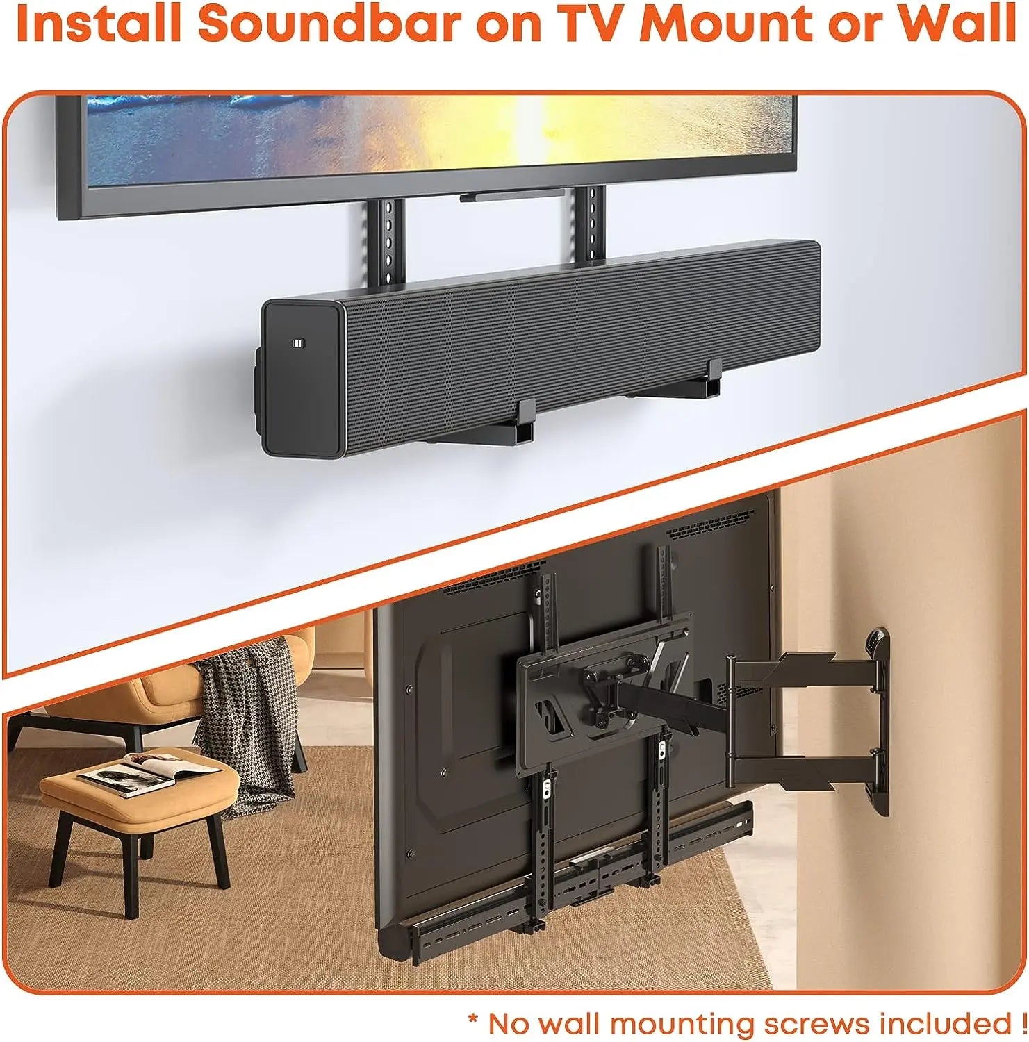 Mounting a hot sale soundbar