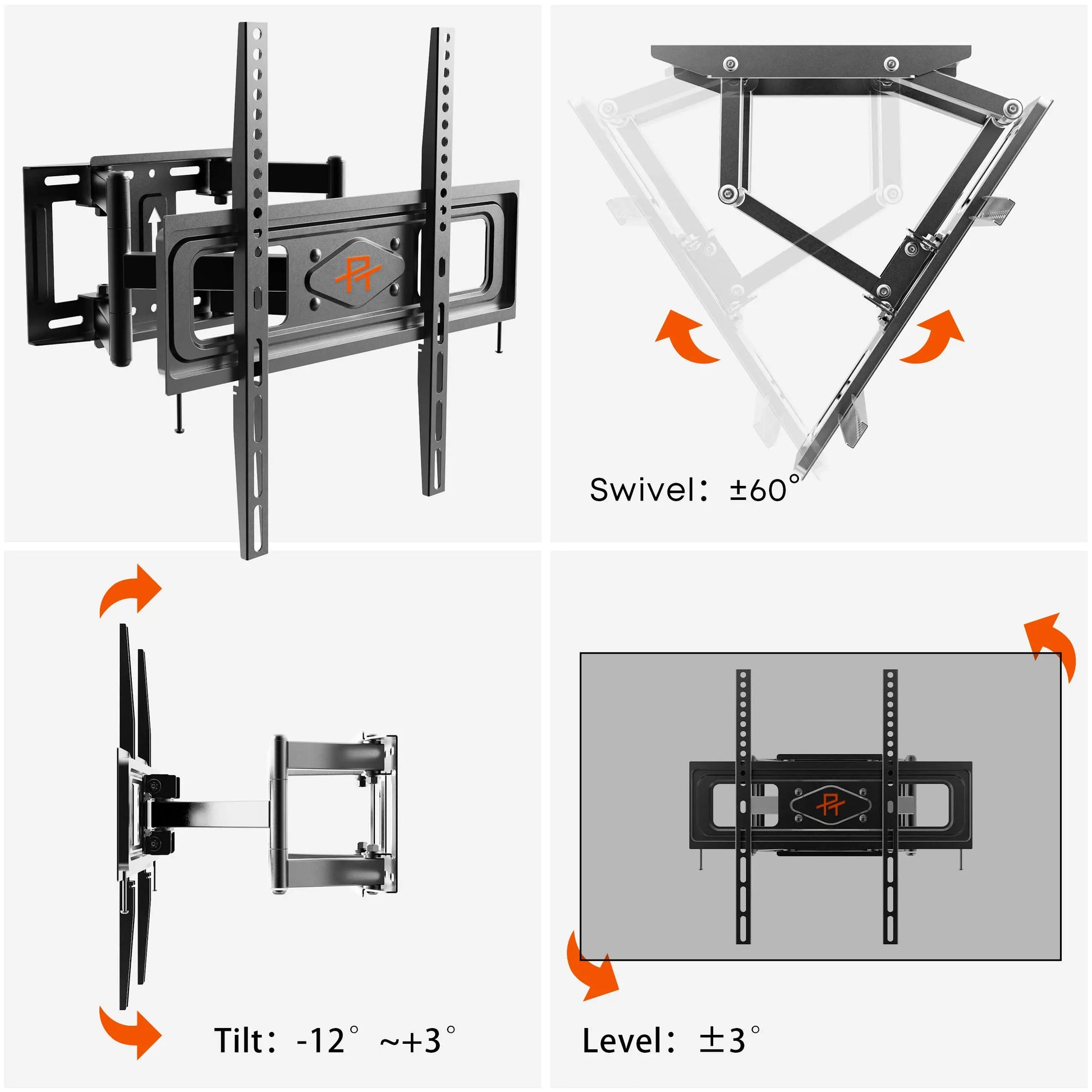 PUTORSEN TV wall mount for 32 to 70 inch PUTORSEN