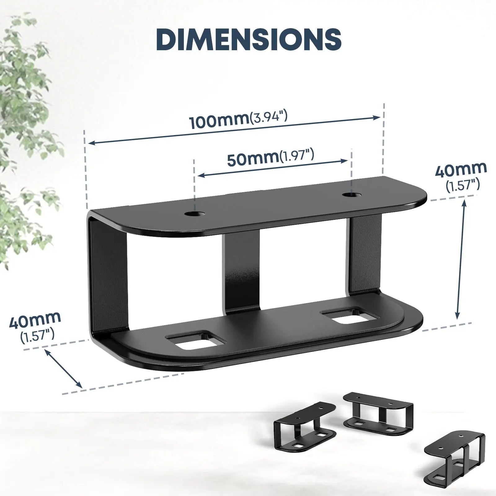 PUTORSEN  Under Desk Laptop Mount with Screw and Anti-Slip Pads PUTORSEN