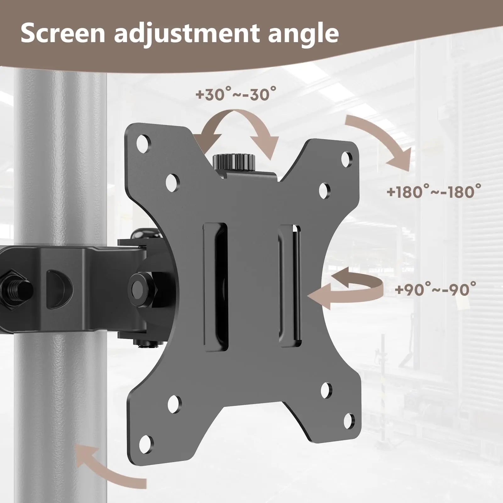 PUTORSEN  universal mount Pole mount for 17"-32" screens Supports up to 8kg PUTORSEN