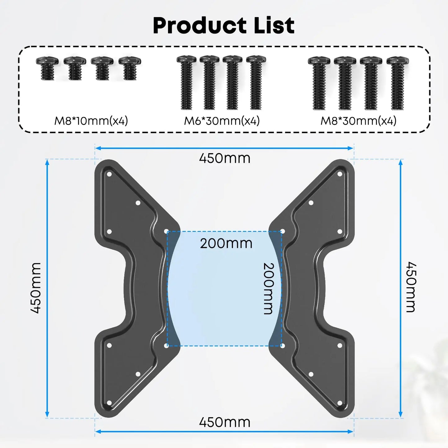 PUTOTSEN VESA adapter for 32-55 inch TVs PUTORSEN