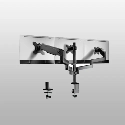 PUTORSEN Triple Monitor Arm for PC Monitors 17-27 inch Monitor/Screen Stand PUTORSEN