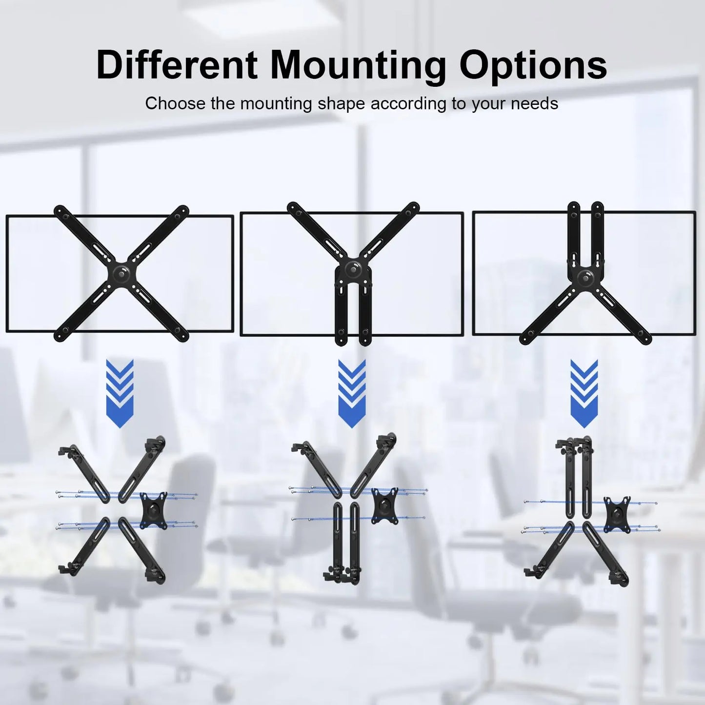 Universal VESA Mount Adapter - Non-VESA Adapter for 17 to 32 Inch Monitor Screens to 75x75 and 100x100 VESA Mount PUTORSEN