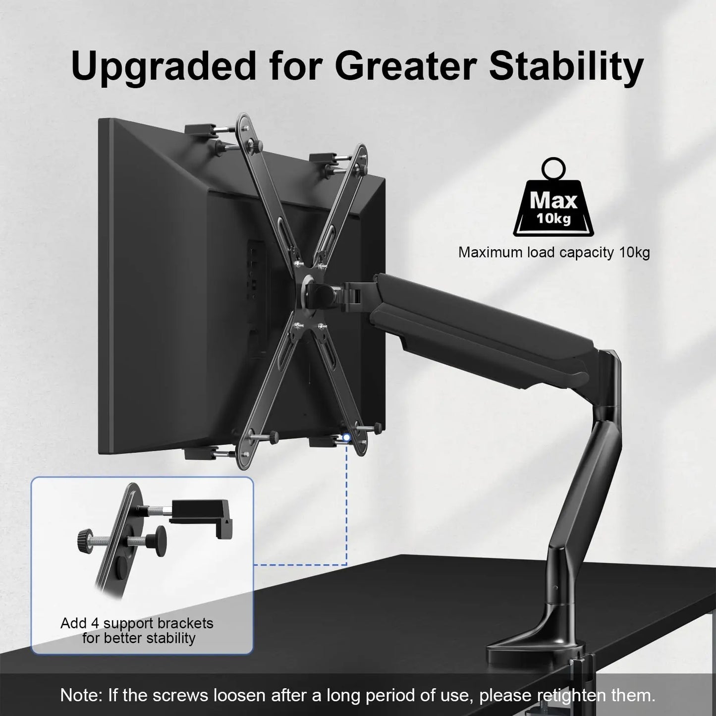 Universal VESA Mount Adapter - Non-VESA Adapter for 17 to 32 Inch Monitor Screens to 75x75 and 100x100 VESA Mount PUTORSEN