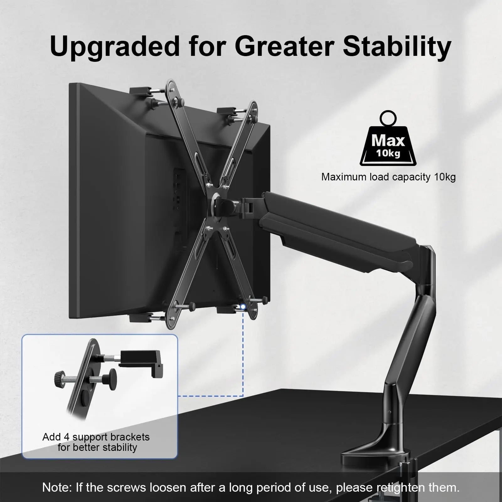 Universal VESA Mount Adapter - Non-VESA Adapter for 17 to 32 Inch Monitor Screens to 75x75 and 100x100 VESA Mount PUTORSEN