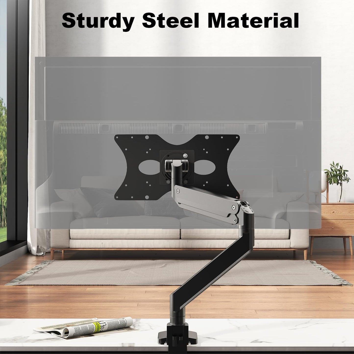 Steel VESA Mount Adapter Plate Bracket for Screens 32" to 55" LED LCD，Allows 100x100, 200x200 Convert to 400 x 200 mm Patterns